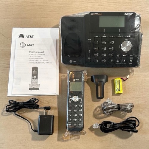 Tl88102bk dect 0 2 line - at&t, 6.0